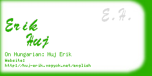 erik huj business card